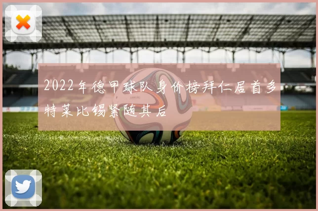 2022年德甲球队身价榜拜仁居首多特莱比锡紧随其后